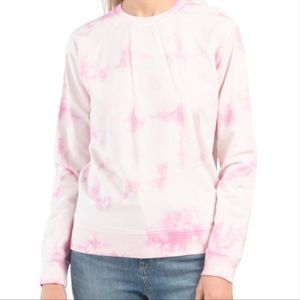 Lucky 🍀 Brand~ Pink & White Tie Dye Sweatshirt